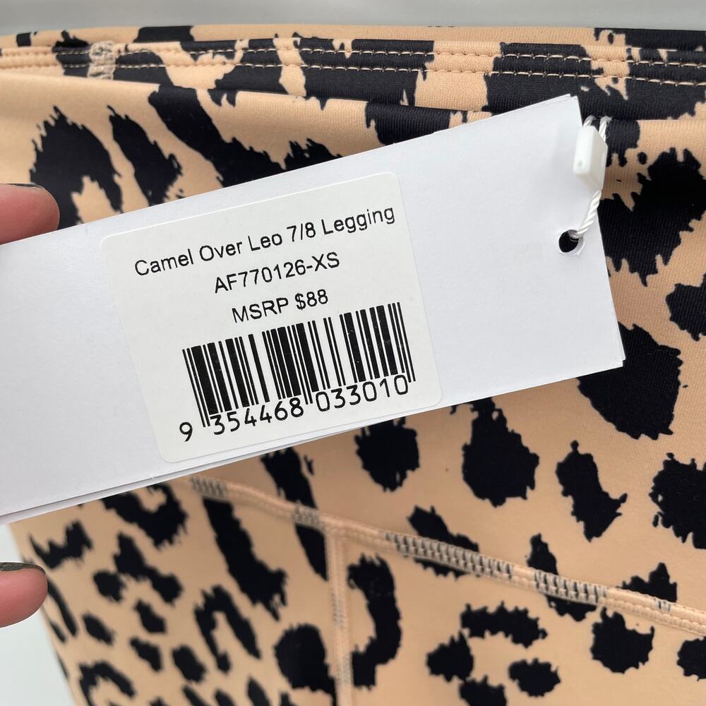ALLFENIX NWT Camel Over Leopard 7/8 Leggings // XS - Picture 6 of 9